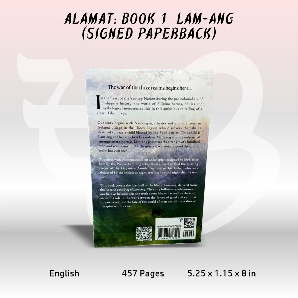 Alamat: Book 1 Lam-ang (Signed Paperback w/ Bookmark)