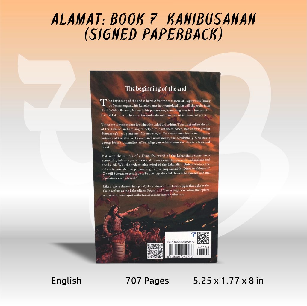 Alamat: Book 7 Kanibusanan (Signed Paperback w/ Bookmark)